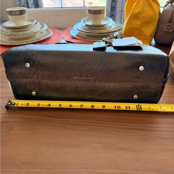 Coach Empire Carryall Brown/Black Leather Shoulder Bag - Picture 6 of 14